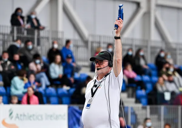 Male volunteer at an event